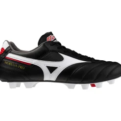 Mizuno MORELIA II PRO FG - AG voetbalschoenen heren black white chinese red