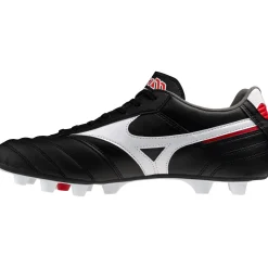 Mizuno MORELIA II PRO FG - AG voetbalschoenen heren black white chinese red