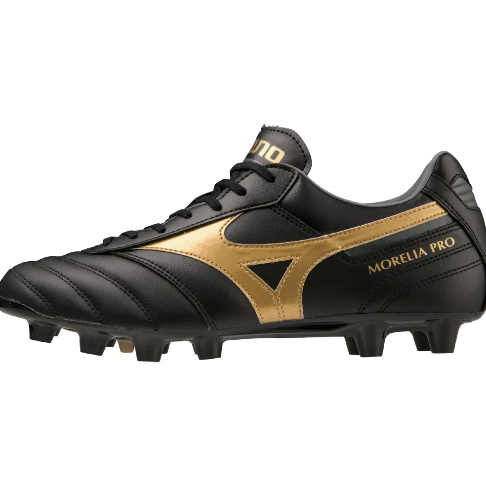 Mizuno Morelia II Pro voetbalschoenen black gold dark shadow