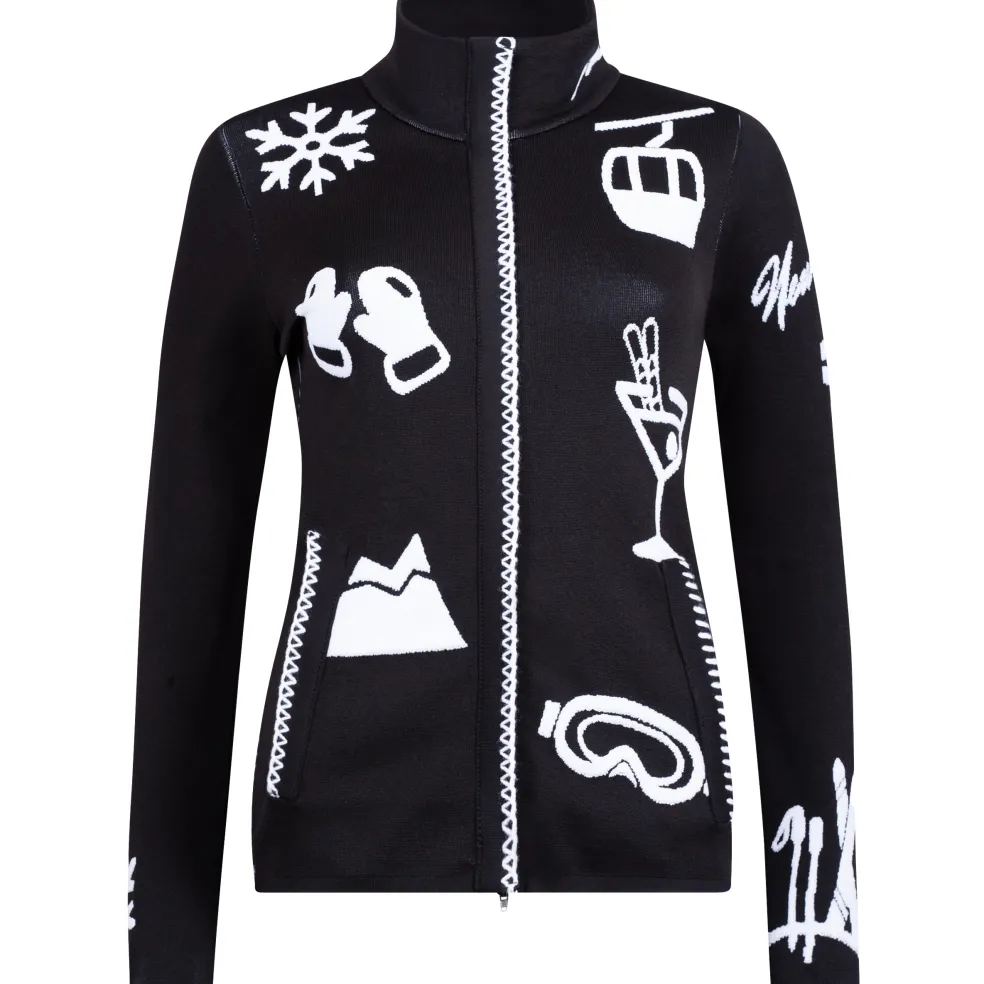 Newland Vertige ski vest dames black white