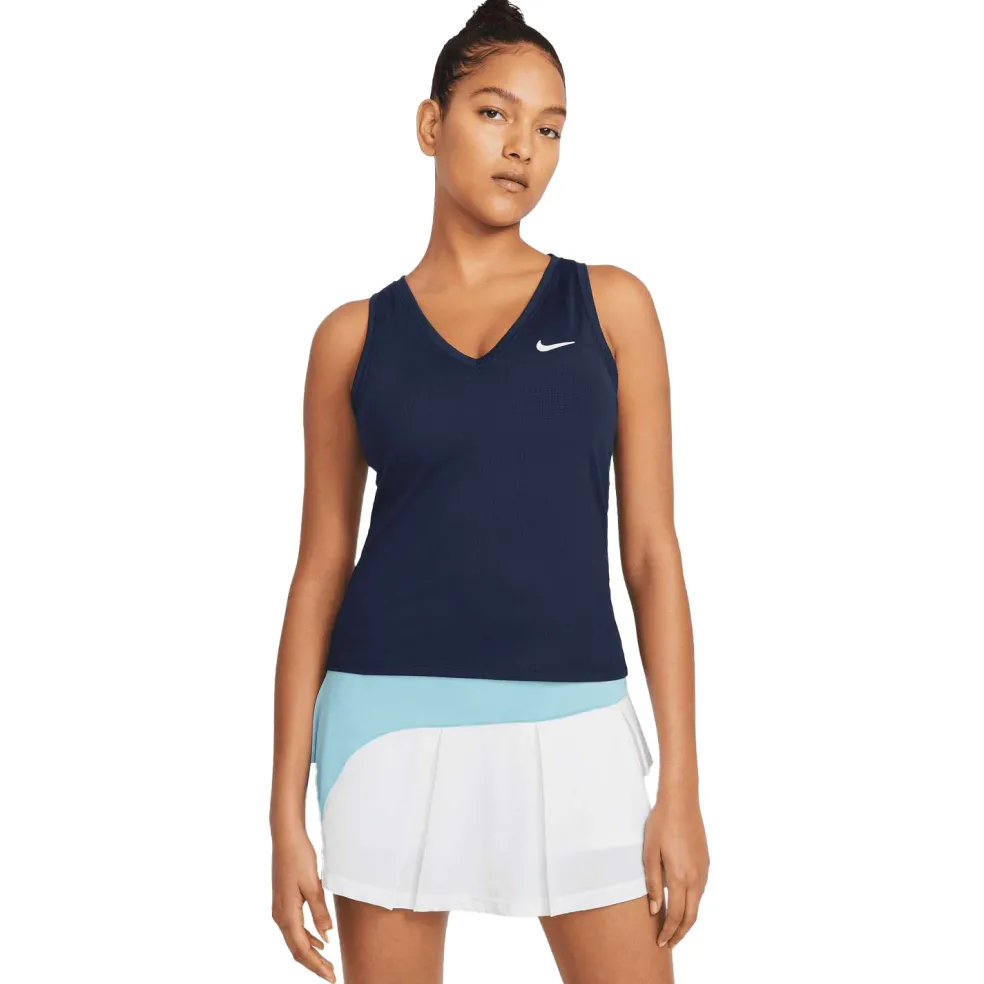 Nike Court Victory tennis tanktop dames obsidian white