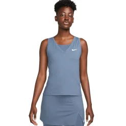 Nike Court Victory tennis tanktop dames diffused blue white