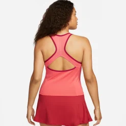 Nike Dri-FIT Slam tennis tanktop dames ember glow noble red white