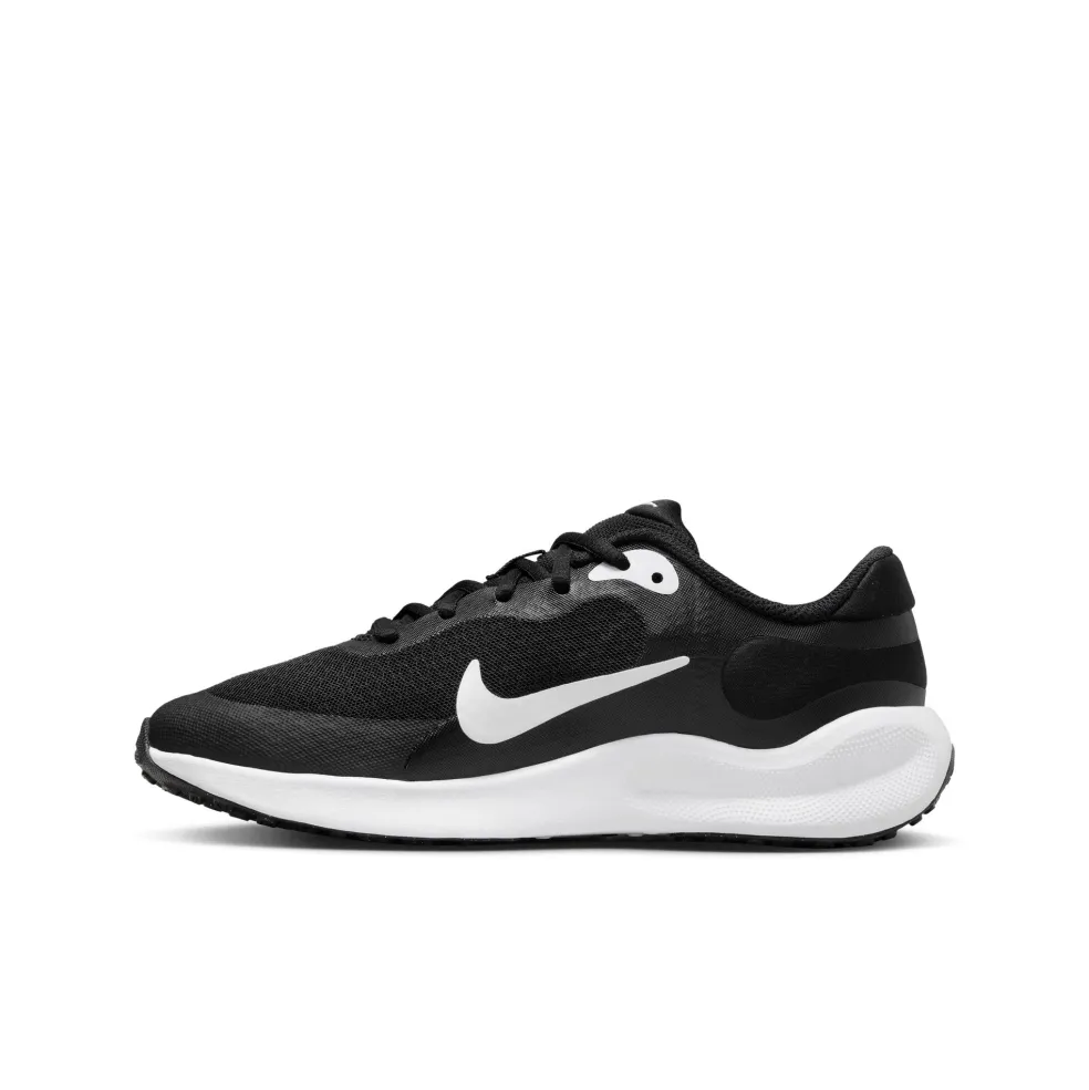 Nike Revolution 7 hardloopschoenen junior black white