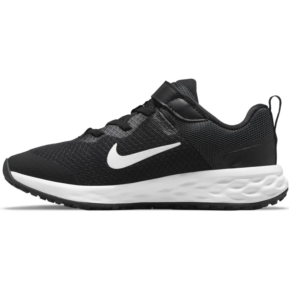 Nike Revolution 6 schoenen junior black dark smoke grey white