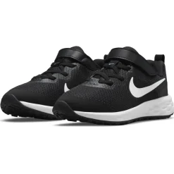 Nike Revolution 6 schoenen junior black dark smoke grey white