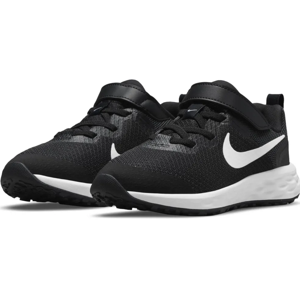 Nike Revolution 6 schoenen junior black dark smoke grey white