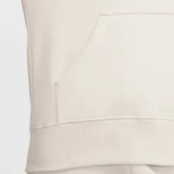 Nike Sportswear Phoenix Fleece Logo hoodie dames light  orewood brown white armor