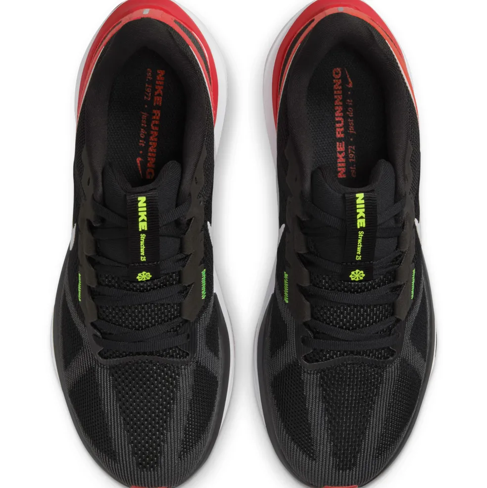 Nike Structure 25 hardloopschoenen heren black iron grey white