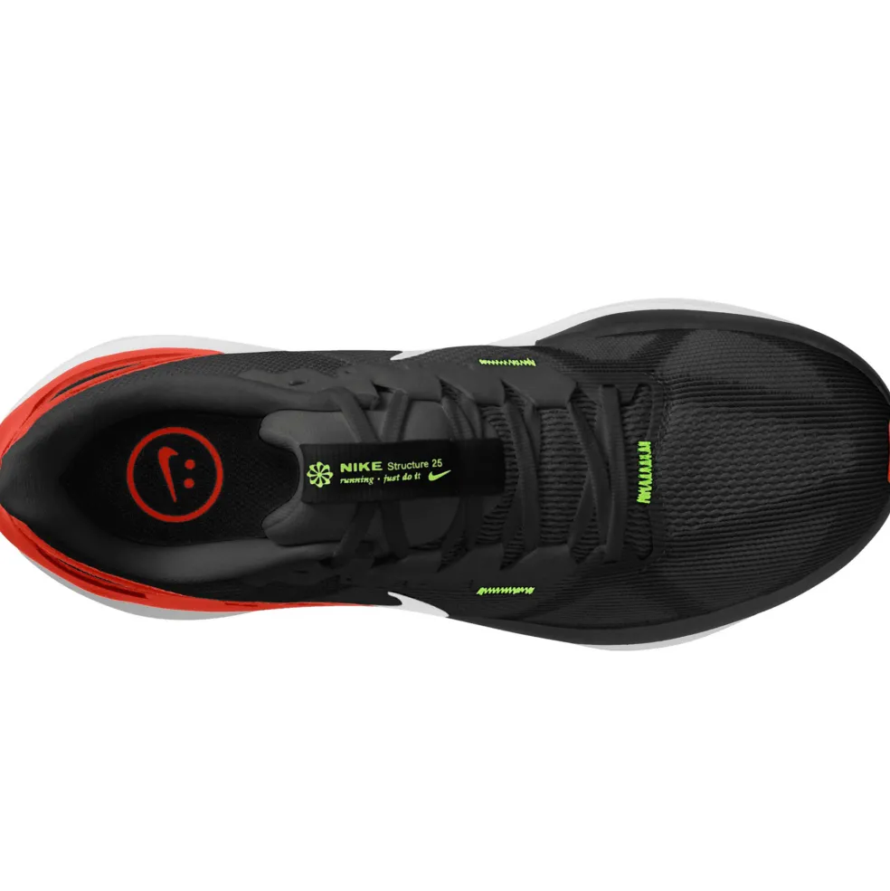 Nike Structure 25 hardloopschoenen heren black iron grey white