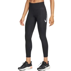 Nike Swoosh Fast hardloopbroek dames black white