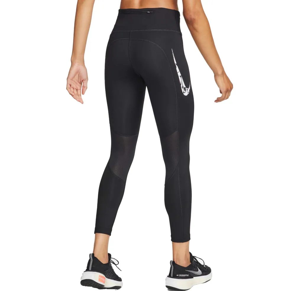Nike Swoosh Fast hardloopbroek dames black white