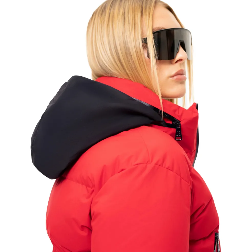 NIKKIE Geneva winterjas dames racing red