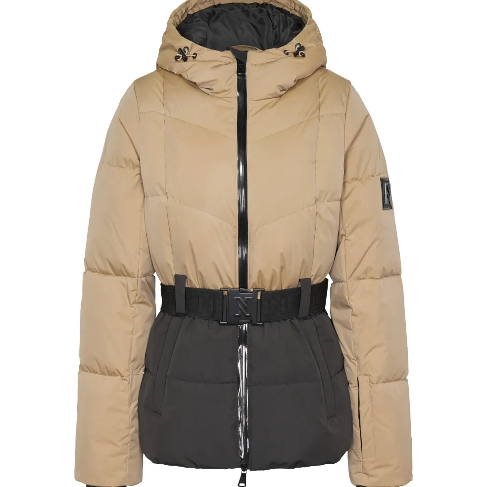 NIKKIE Nateland Contrast winterjas dames hummus