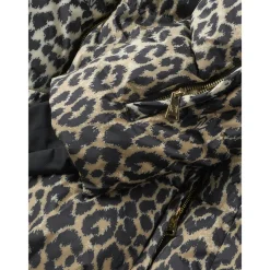 NIKKIE Newport Leopard winterjas dames hummus