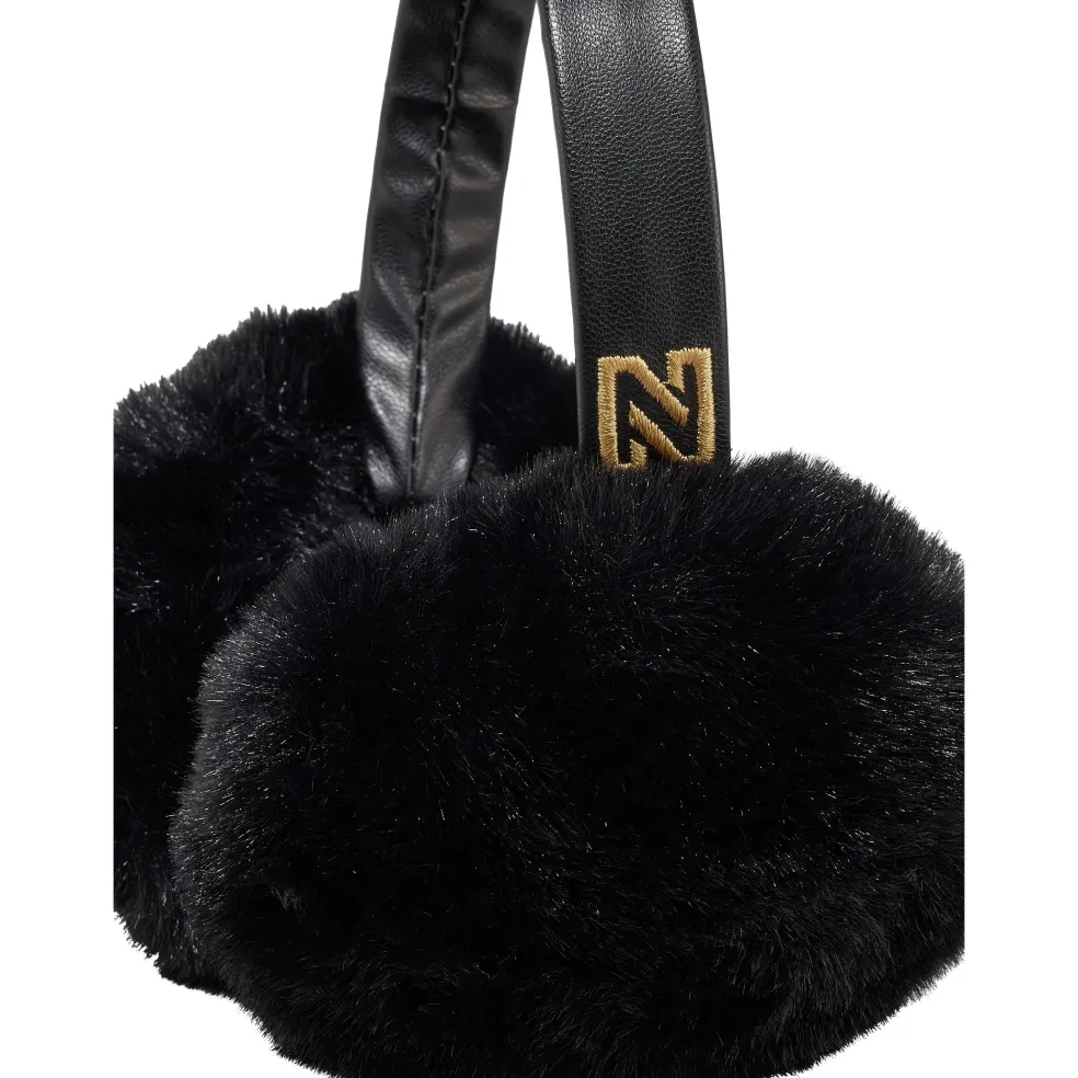 NIKKIE Nineve oorwarmers dames black
