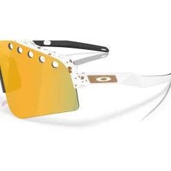 Oakley Sutro Lite Sweep Mathieu Van Der Poel Signature Series zonnebril prizm 24k red gold splatter