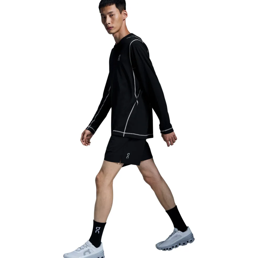 On 5 inch Core hardloopbroek heren black