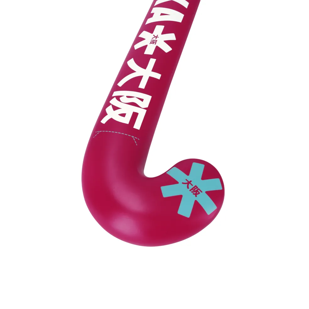Osaka Mid Bow WD hockeystick junior raspberry