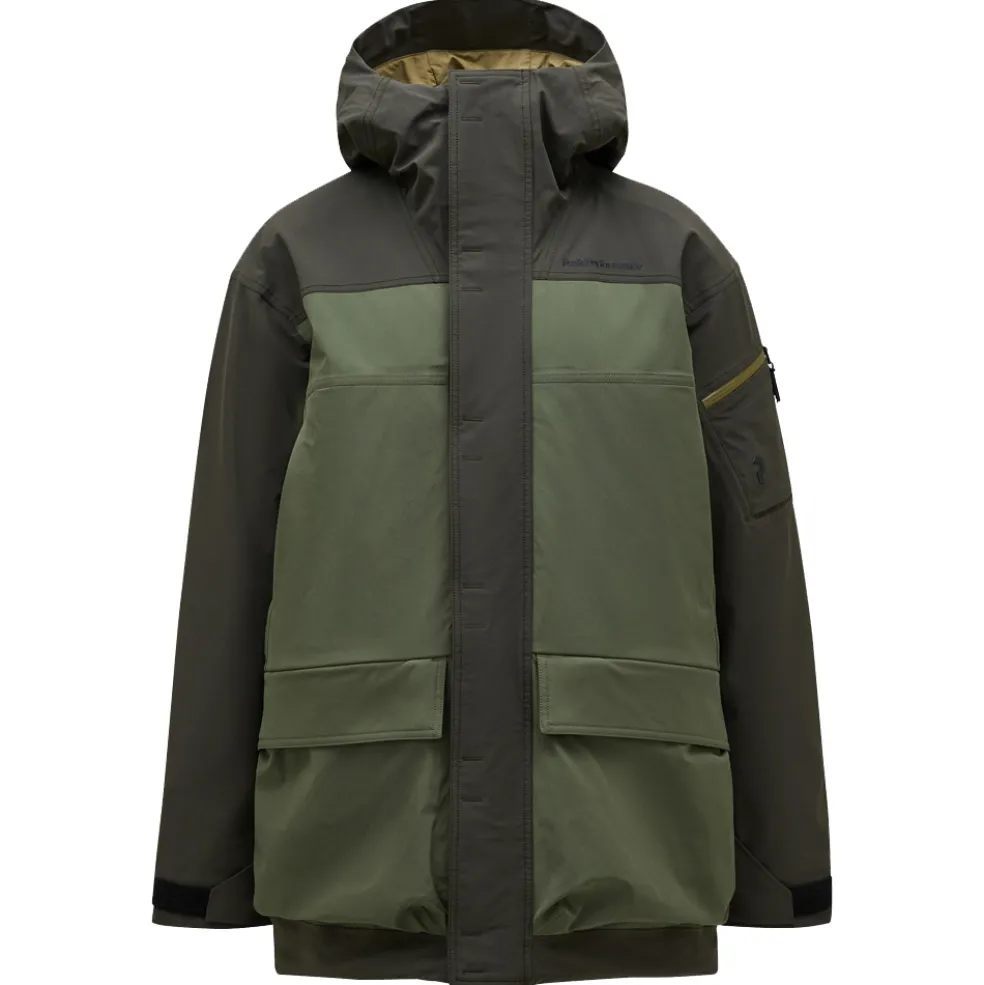 Peak Performance 2L Stretch parka winterjas heren olive extreme pine needle