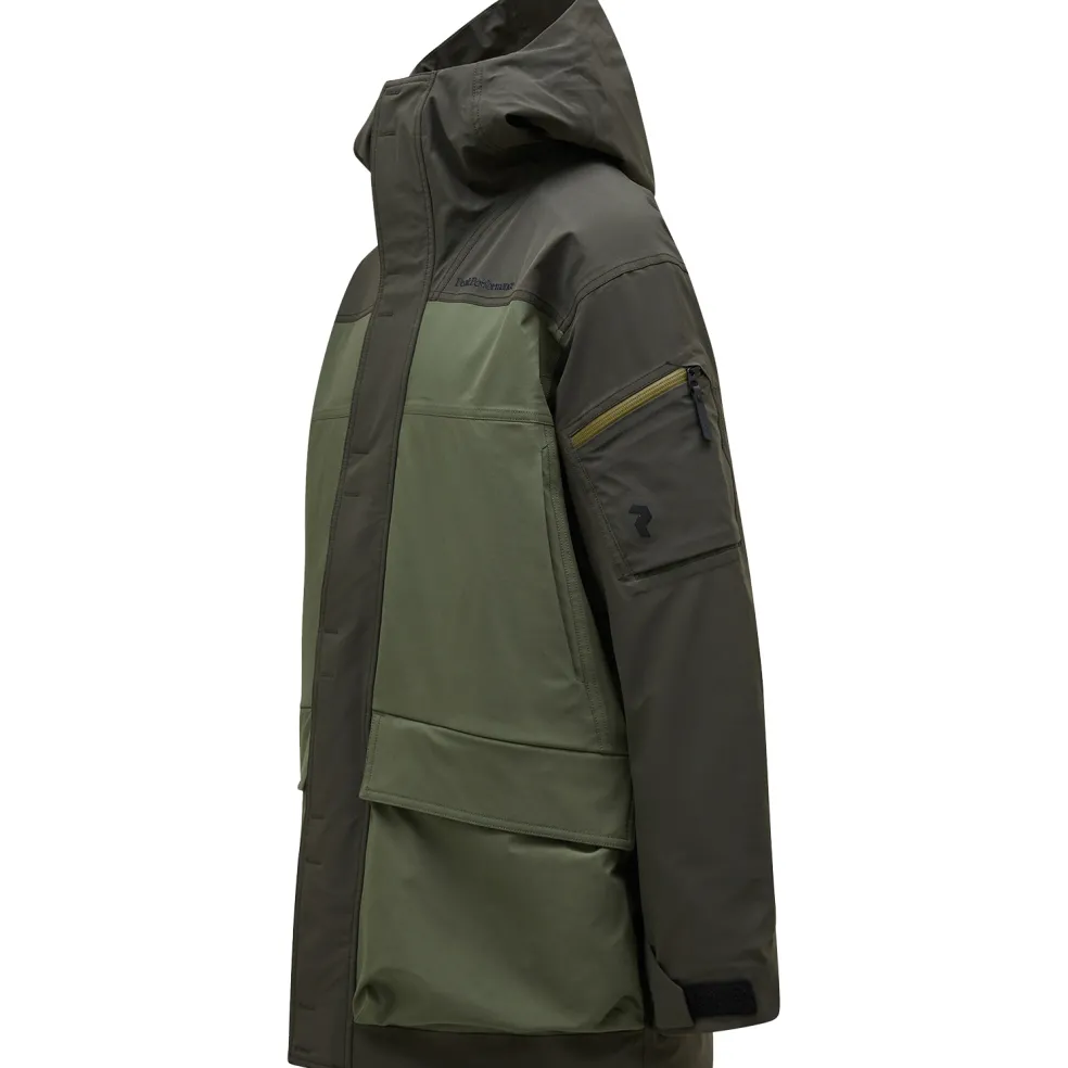 Peak Performance 2L Stretch parka winterjas heren olive extreme pine needle