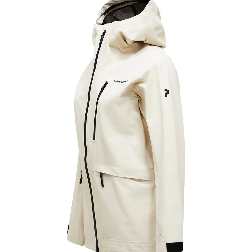 Peak Performance VERTEC softshell winterjas dames sand fog