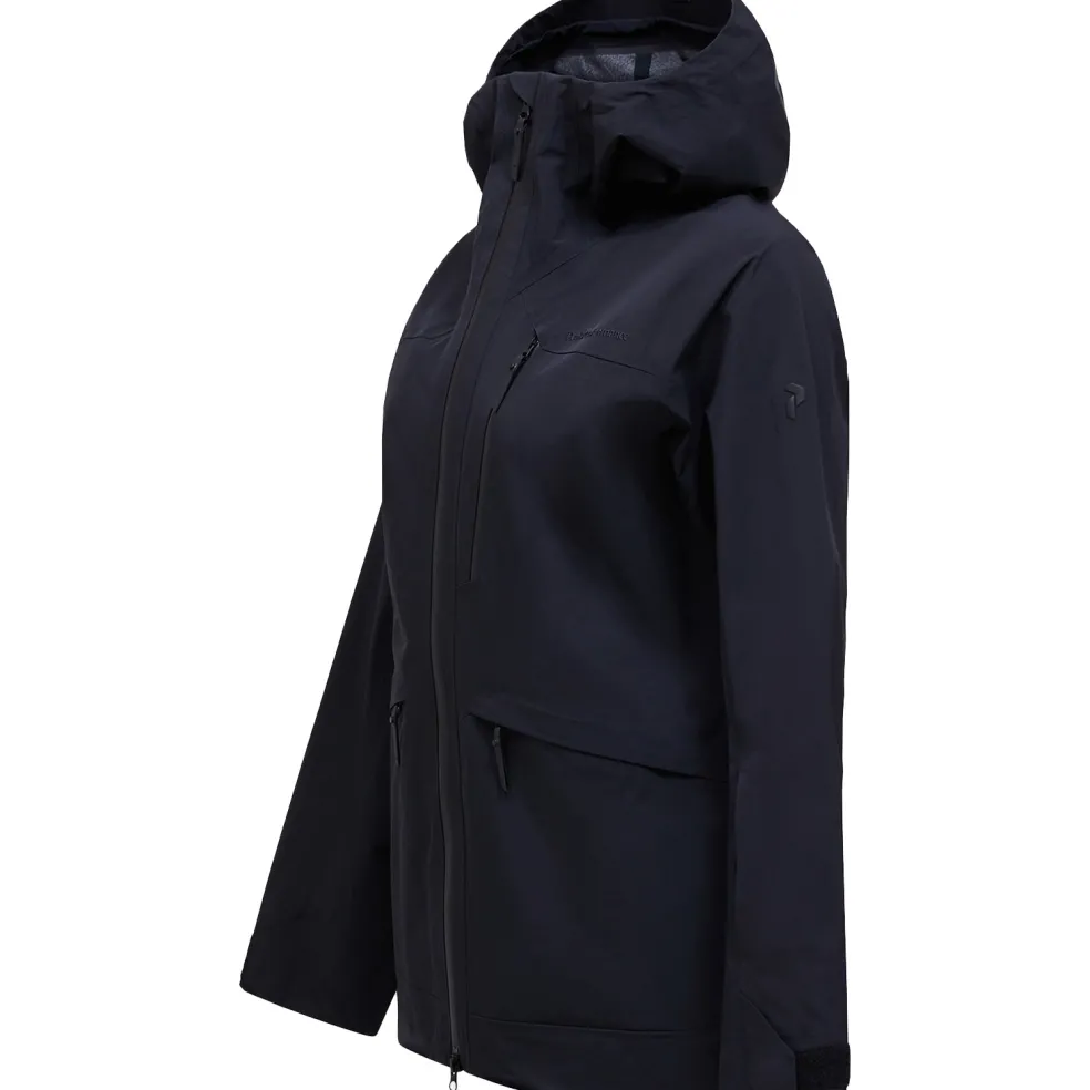 Peak Performance VERTEC softshell winterjas dames black