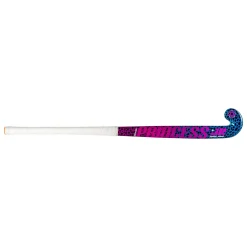 Princess Hockey Woodcore Mid Bow hockeystick junior leopard purple neon pink