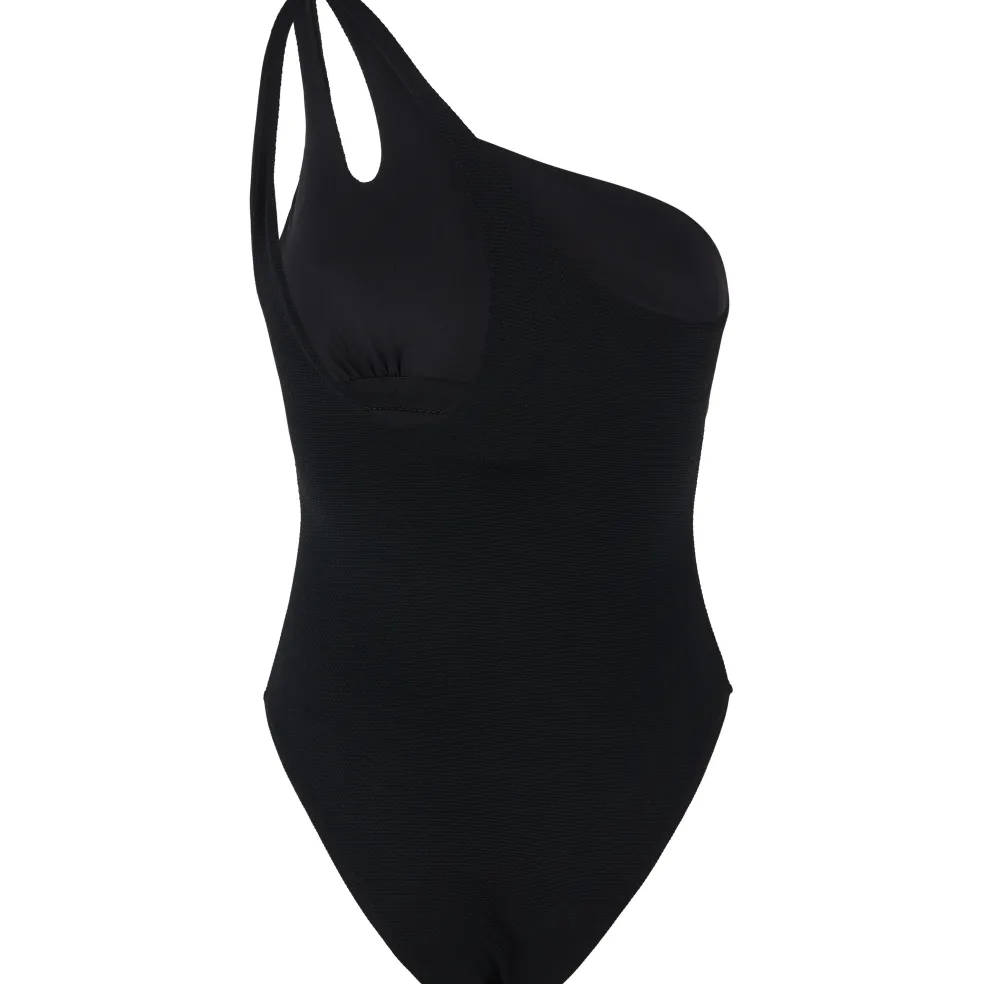 Protest Lace One Shoulder badpak dames true black