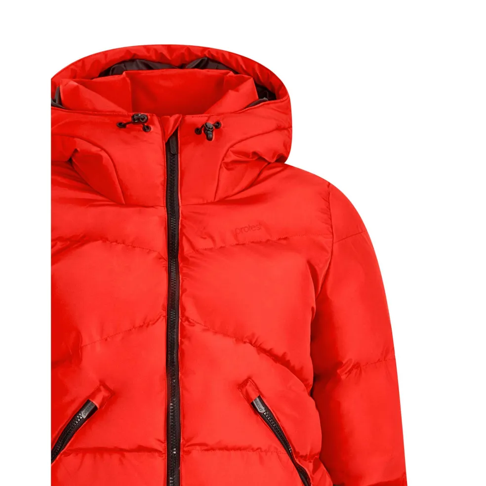 Protest Preppy winterjas dames poppy red