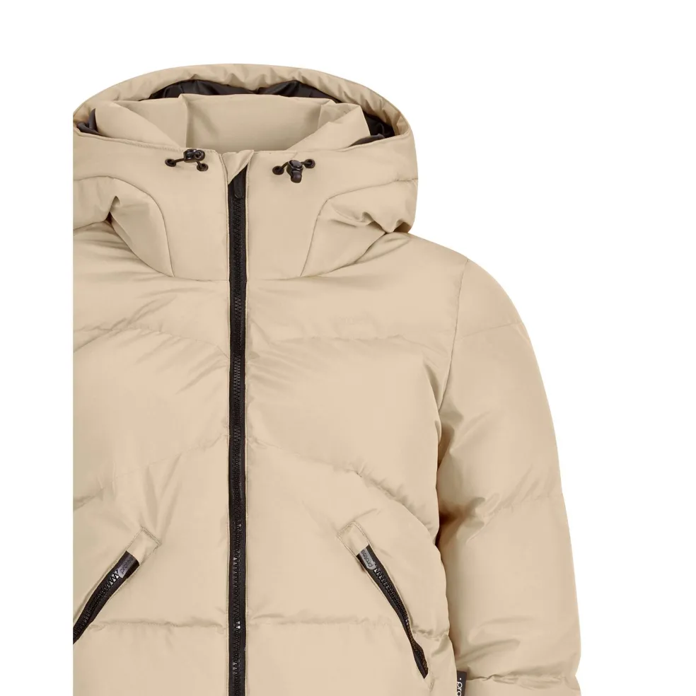 Protest Preppy winterjas dames bamboobeige