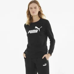 Puma Essentials Logo Crew sweater dames Puma black
