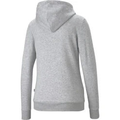 Puma Essentials Logo hoodie dames light grey heather
