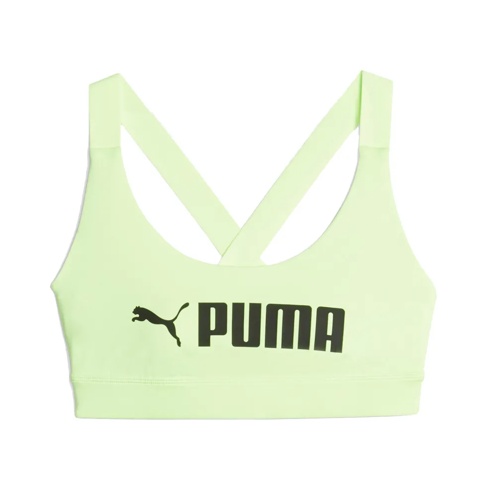 Puma Fit sport bh dames speed green Puma black