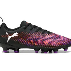 Puma FUTURE 8 PLAY FG AG voetbalschoenen junior PUMA black PUMA white glowing red