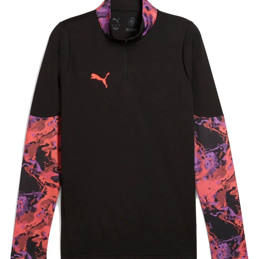 Puma IndividualCUP 1/4 Zip trainingsshirt heren PUMA black