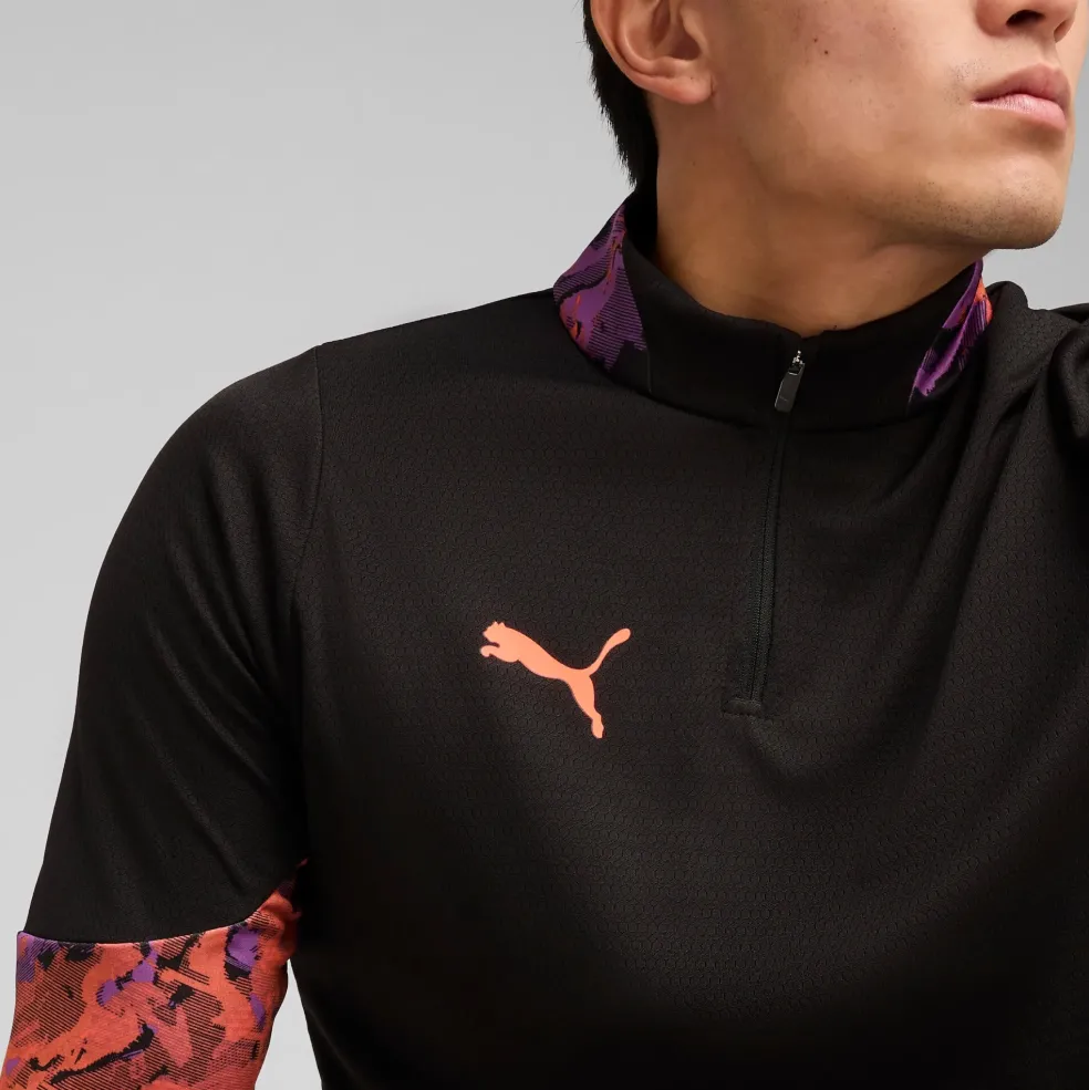 Puma IndividualCUP 1/4 Zip trainingsshirt heren PUMA black