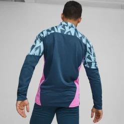 Puma IndividualFINAL trainingsshirt heren ocean tropic bright aqua