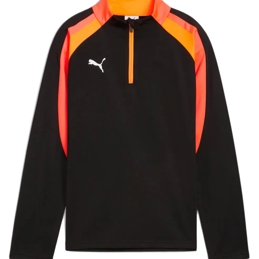 Puma IndividualLIGA 1/4 Zip trainingsshirt junior PUMA black heat fire