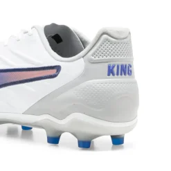 Puma KING PRO FG AG voetbalschoenen heren PUMA white bluemazing flat light grey