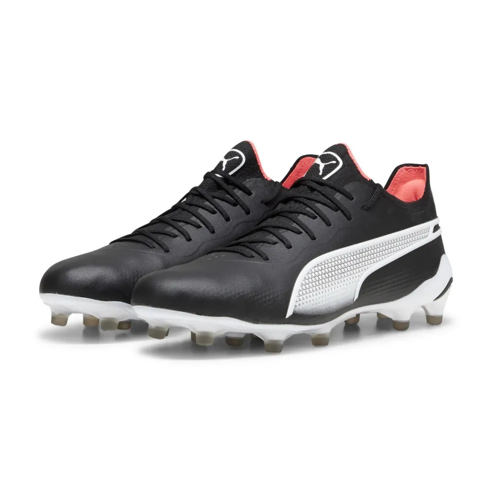 Puma King Ultimate FG AG voetbalschoenen heren PUMA black PUMA white fire orchid