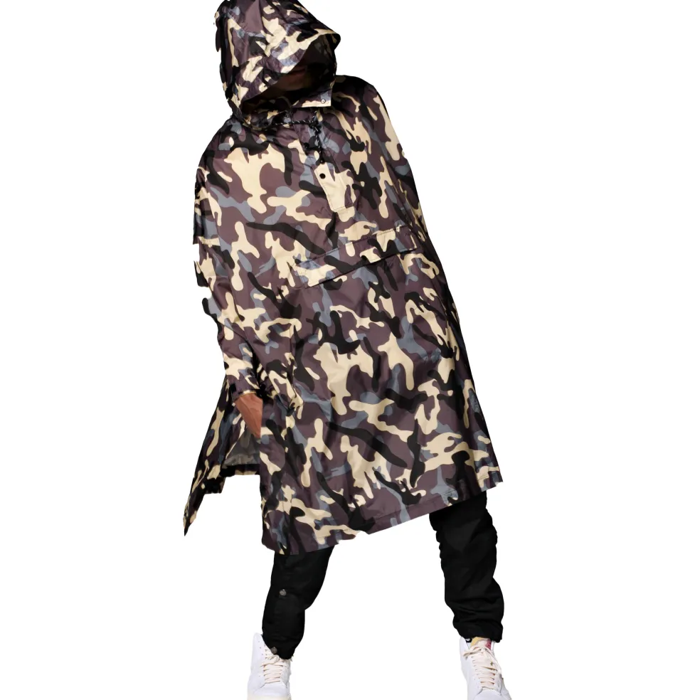 Rainkiss Camo regenponcho multicolour