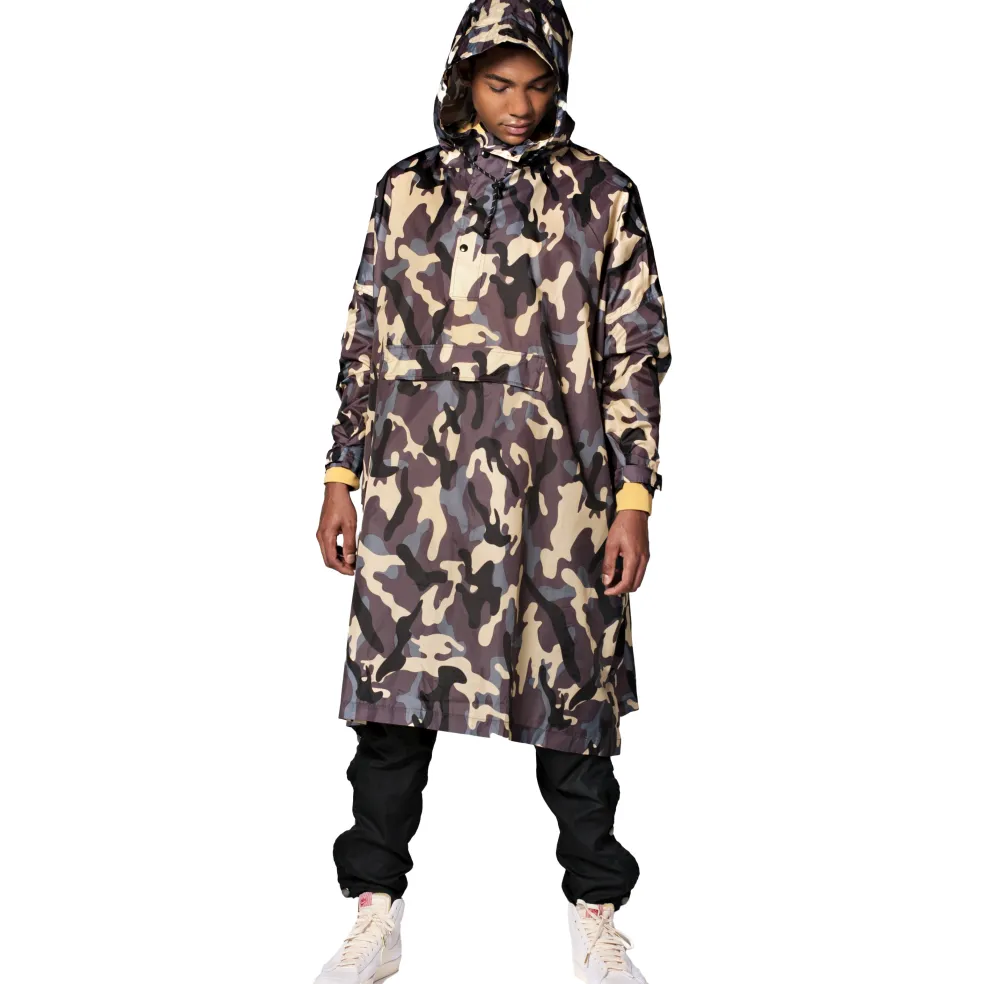 Rainkiss Camo regenponcho multicolour