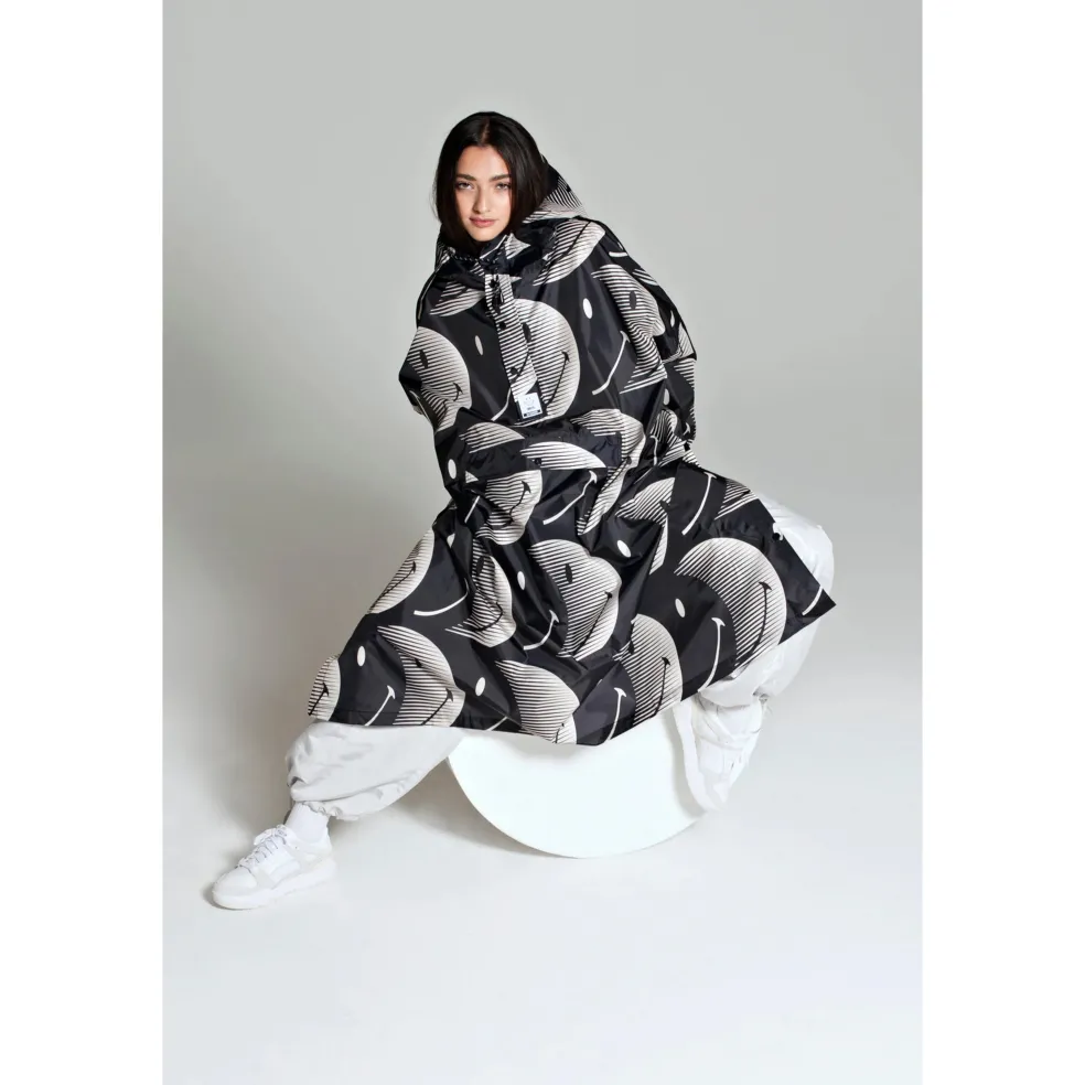 Rainkiss Half moon X Smiley regenponcho multicolour