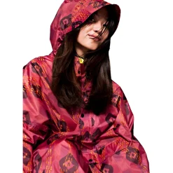 Rainkiss Ikat regenponcho merlot purple