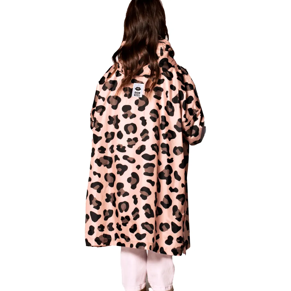 Rainkiss Pink Panther regenponcho junior pink