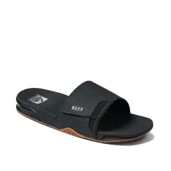 Reef Fanning slippers heren black silver