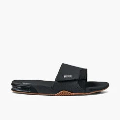 Reef Fanning slippers heren black silver