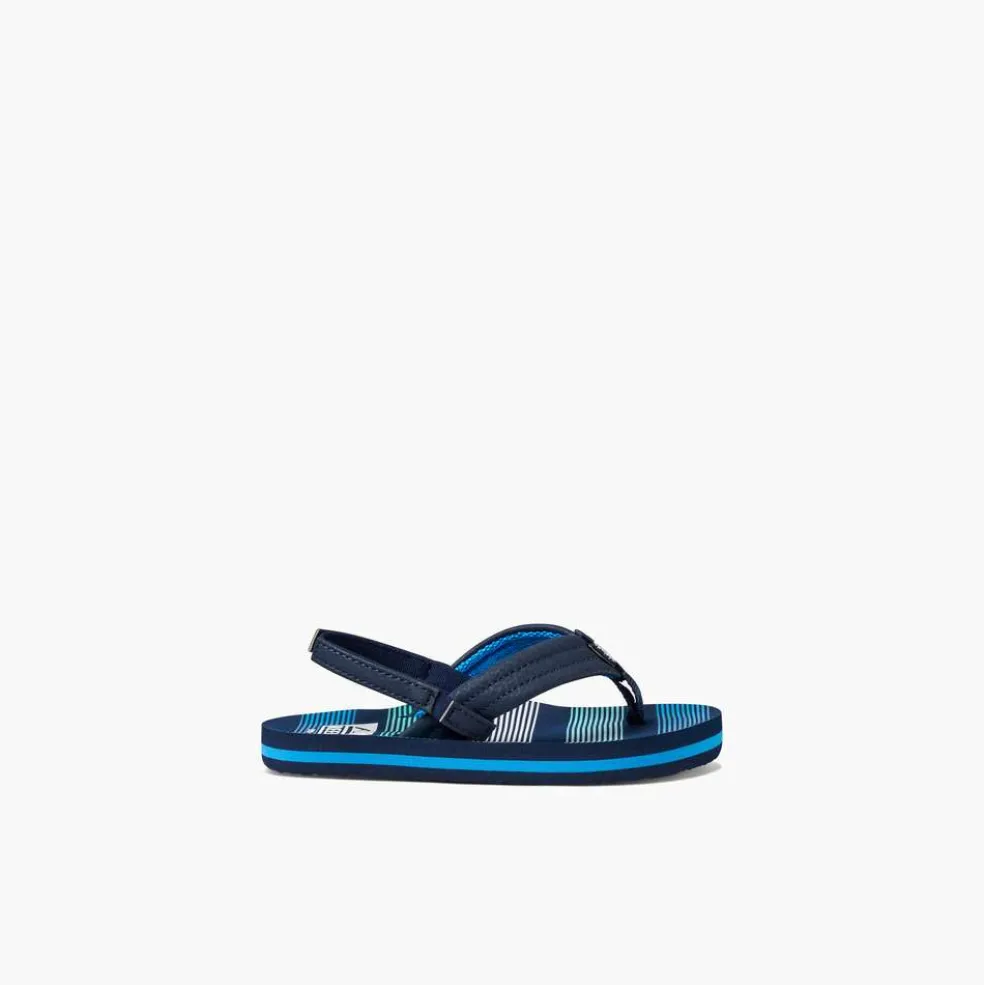 Reef Little Ahi sandalen junior deep sea stripes blue
