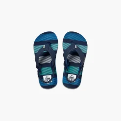 Reef Little Ahi sandalen junior deep sea stripes blue